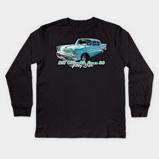 1957 Oldsmobile Super 88 Holiday Sedan Kids Long Sleeve T-Shirt